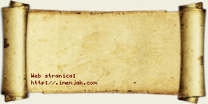 Rumena Mladenović vizit kartica